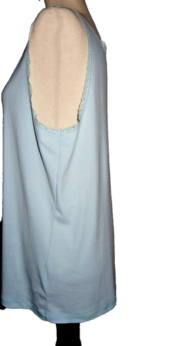Laura Scott XL Signature Fit Pale Blue Tank Cami XL Cotton - Picture 9 of 9