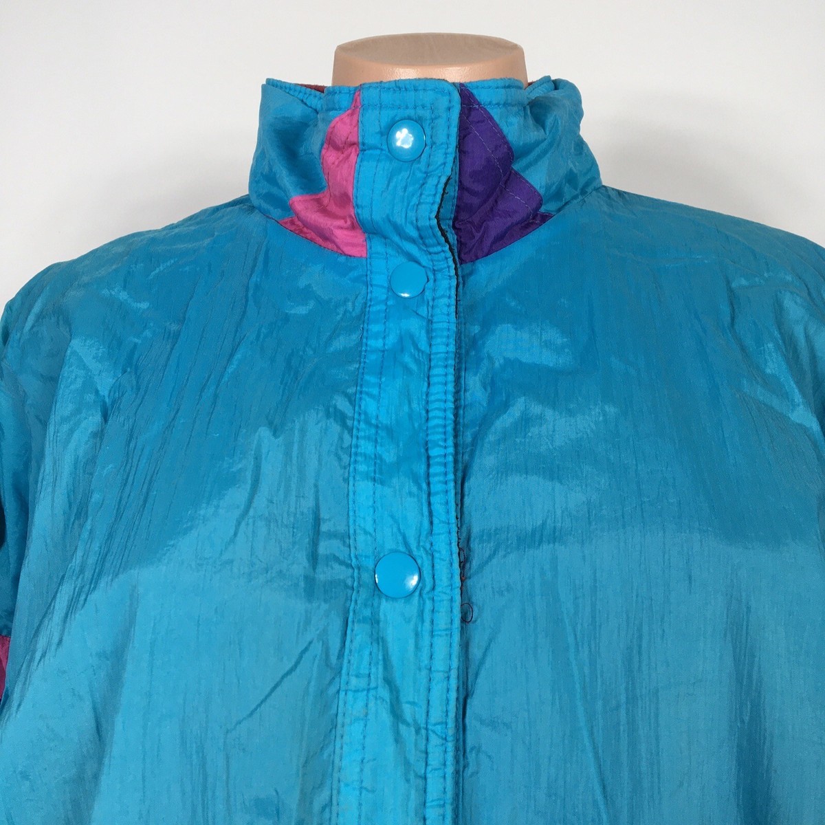 80s VINTAGE CURRENT SCENE REVERSIBLE JACKET COAT RETRO 90s