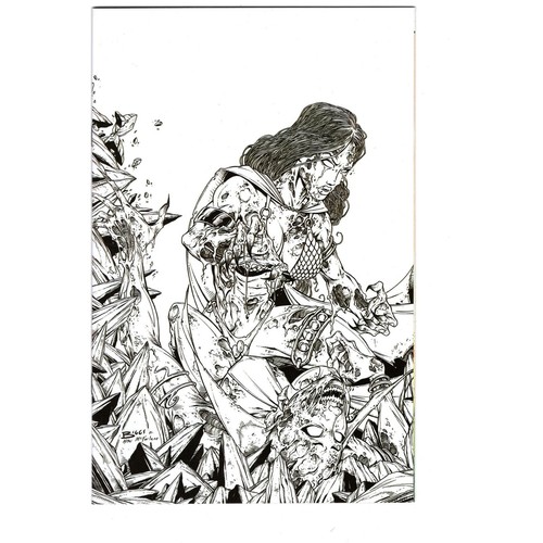DIENAMITE NEVER DIES #1 CVR X 1:21 DCEASED #1 Death Metal 1# variant cover - Picture 2 of 4