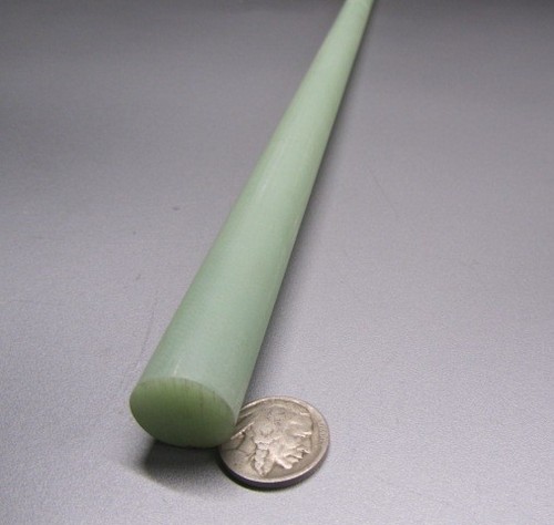 Barres Phénoliques Micarta G10/FR4 - Diamètre 1 Pouce, Longueur 12 Pouces - Vert, Fabriqué Aux USA