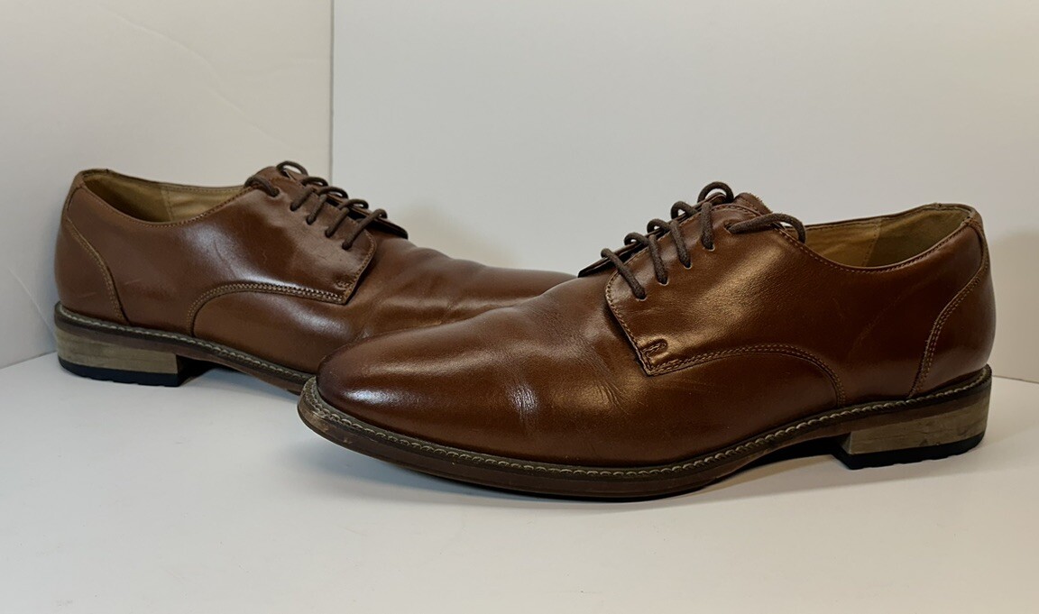 Joseph Abboud Size 11M Brown Thorton Plain Toe Oxford Brown Joseph Abboud Thorton Brown Leather Plain Toe Oxford Dress  main image 4