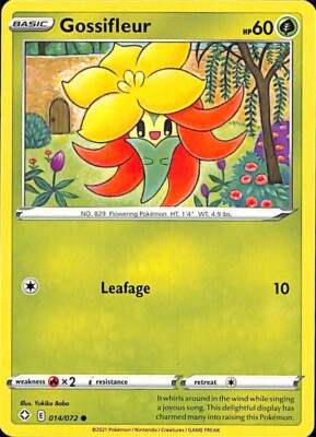 gossifleur pokemon card shiny Has anyone seen a three star or Gossifleur? The item may be similar but not exactly the same as the image (e.g Gossifleur Shiny Holo Rare -