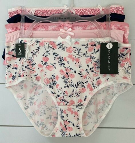 LAURA ASHLEY~5 Pack FIT PANTIES~MULTICOLOR~ STYLE # LS4063~ALL SIZES~GREAT  FIT!
