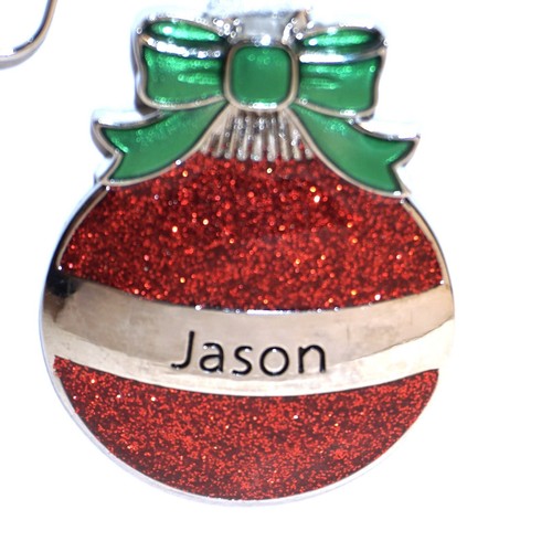 Ganz Metal Christmas Ornament Ball Red Personalized Pick Name Collectible NWT JB - Picture 43 of 72