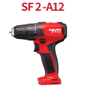 Hilti SF2A12 Drill BL 2x4.0Ah 12V 34Nm Keyless 10mm LED 727g 1600Rpm Charger220V