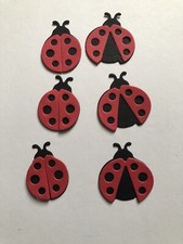 Ladybug Scrapbook Cardstock Die Cuts -12pcs