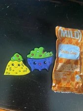 Taco Bell Live Mas Hat Cap Enamel Pin Set Nacho Chip Guacamole Bowl Mild Fire
