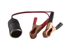 Car Cigarette Lighter Adapter Socket to Battery Alligator Clip Charger Cable 12V