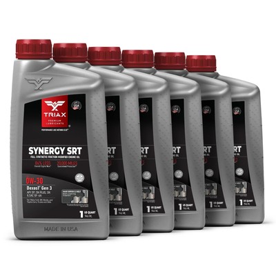 TRIAX Synergy SRT 0W-30 Full Synthetic PAO and Ester Engine Oil (6 Quart Case)