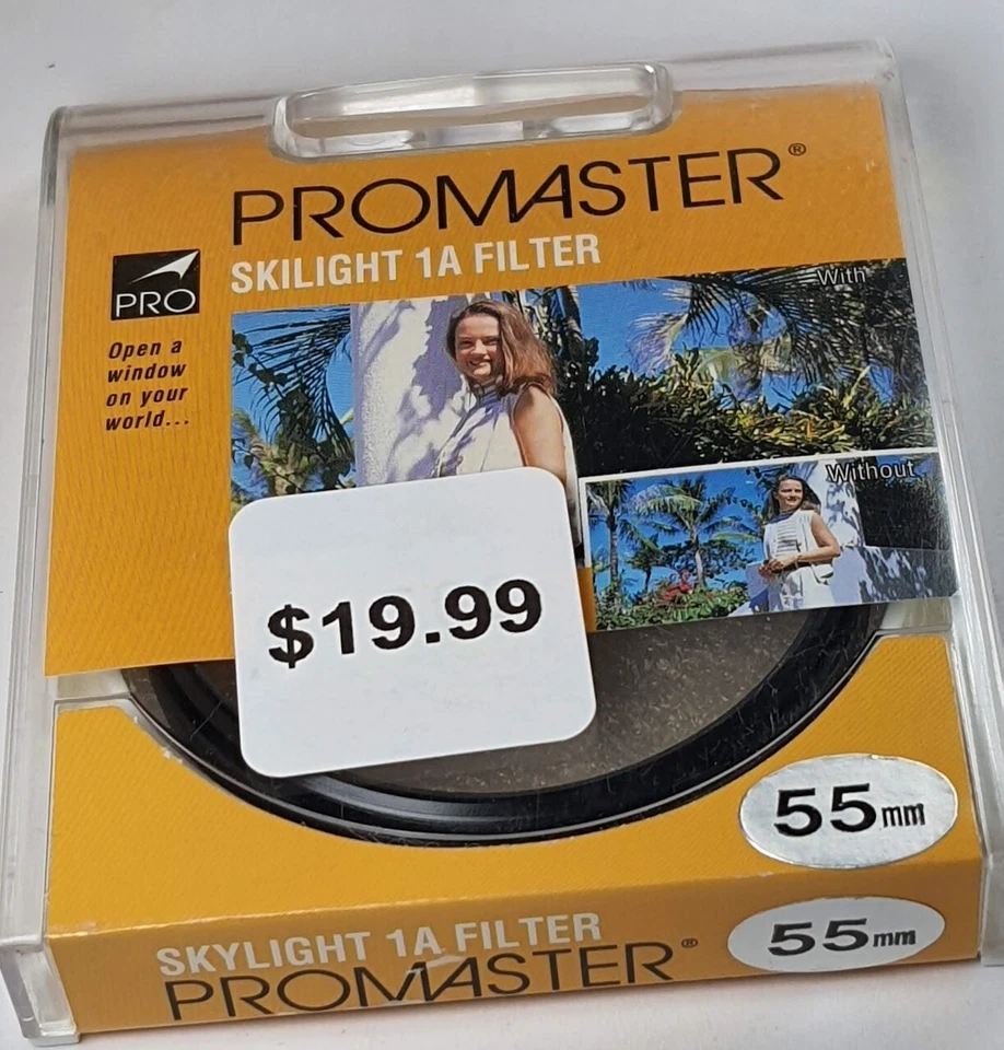 Promaster 55mm Skylight 1A Glass Lens Filter Japan 55 mm E55 E-55 Sky1A Sky-1A - Image 3 of 4