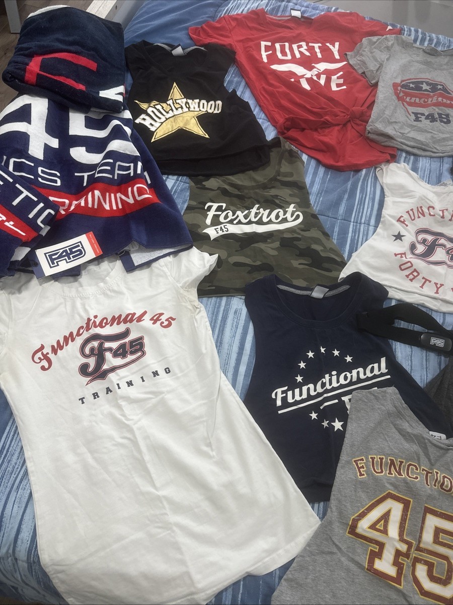 F45 Training Apparel Bundle – 11 Shirts, 3 Towels & Heart Rate Monitor (XS) View 3