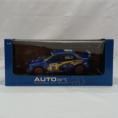 #ad Autoart Subaru Impreza WRC 1 18 Minicar with Box Damage $318.66