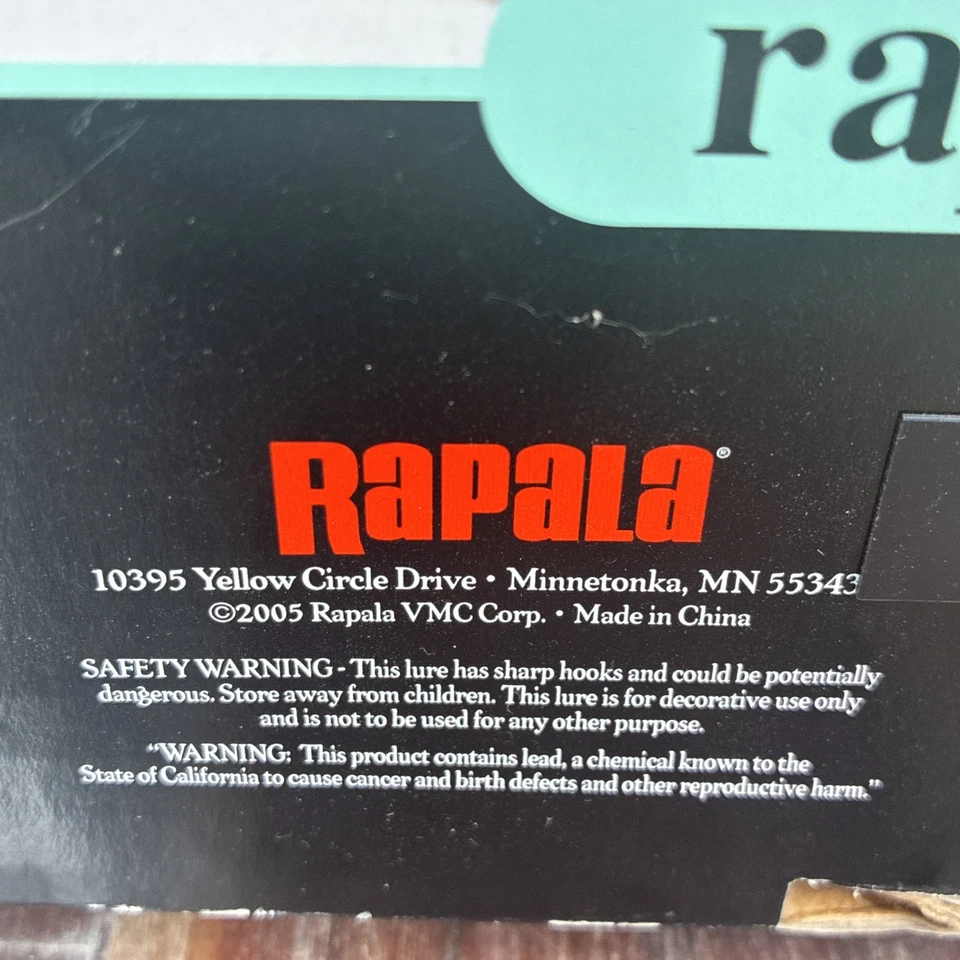 Señuelo de pesca Rapala Giant Rapala en plata/negro RGL-SB con nuevo en caja Foto 4 de 4