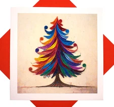 Christmas Quilling Card 3D Collection - Unique Dedicated Handmade, Design Greeti