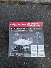 Selling 2 brand new LED canopy light fixtures Brand Keystone (2pack
