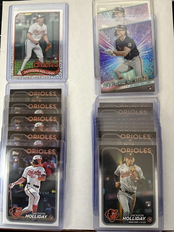 Lot of 2024 Topps Update Jackson Holliday RC Cards