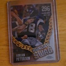 Topps 2024 Chrome Adrian Peterson #SS-2 Sunday Swag Minnesota Vikings NFL Card