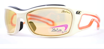 Julbo Sonnenbrille Pipeline 428 31 Zebra Weiß Orange Gold Mirror UV Photochromic