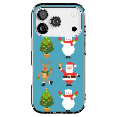 Tough Cases For Apple iPhone (17,16,15,14,13,12,11,X,8),Cute Christmas Print