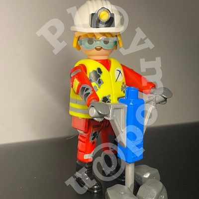 Playmobil Figuren Serie 26 Arbeiter Hammer Piqueur Steine 71605 by Pl@ymod@n