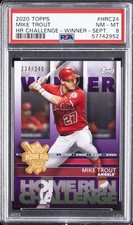 2020 TOPPS HR CHALLENGE WINNER-SEPTEMBER #HRC24 MIKE TROUT #/246 PSA 8