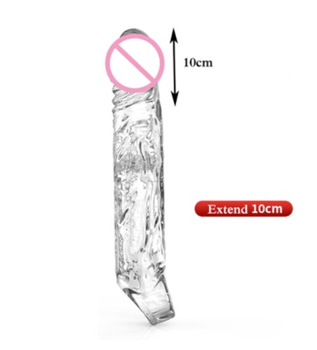 Bigger-Male Penis Extender Enlarge Enhancer Extension Sheath Sleeve Girth Condom - Picture 22 of 33