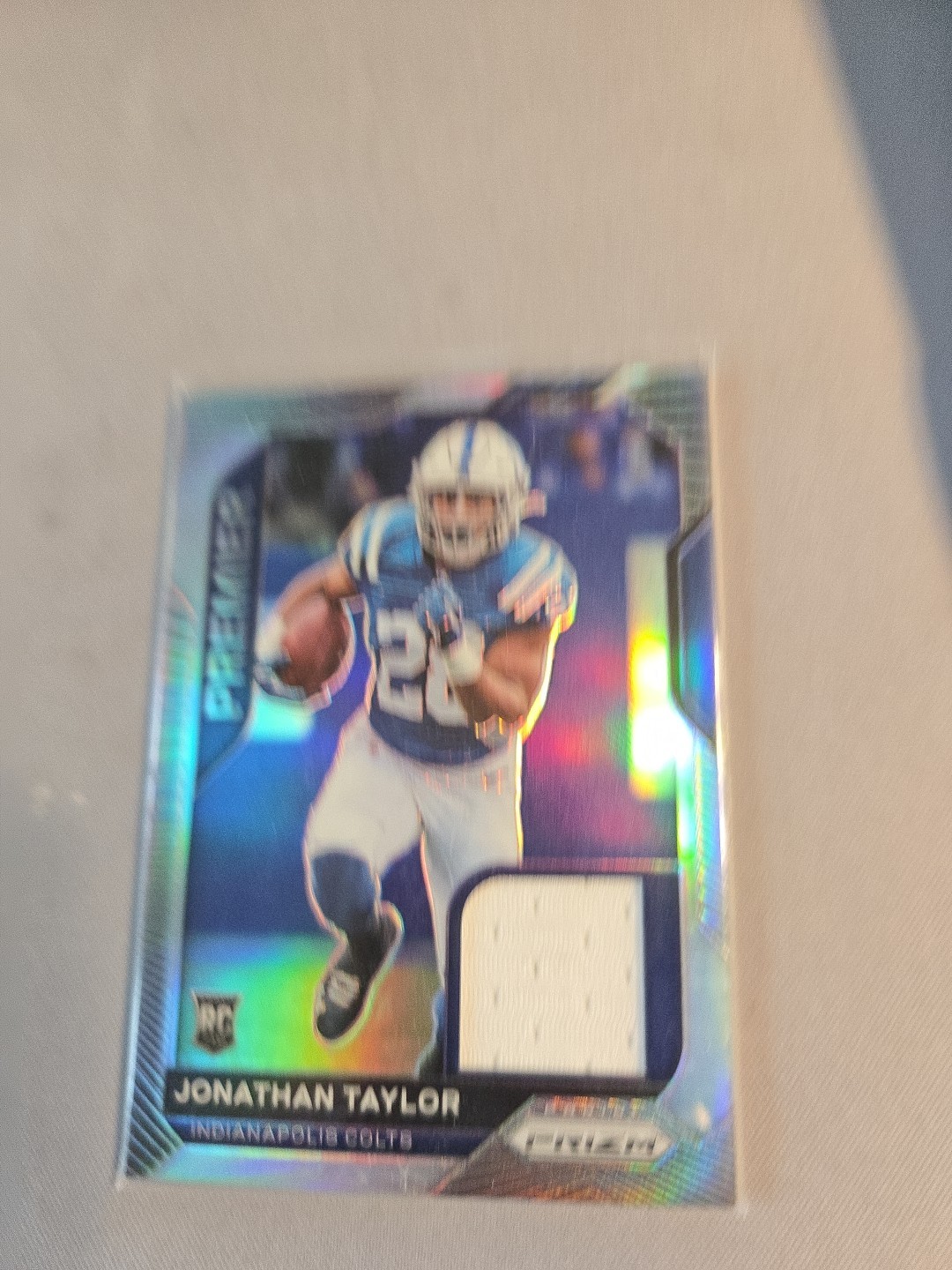 2020 Panini Prizm - Premier Jerseys Jonathan Taylor #4 (MEM, RC)