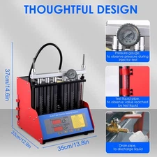 Automotive Ultrasonic Fuel Injector Cleaner Tester Injector Cleaning Machine US