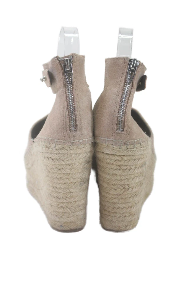 Dolce Vita Mujer Gamuza Cremallera Puntera Abierta Tacones de Cuña Beige Talla 7 Foto 4 de 4