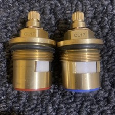 CL17. 3/4" Bath Tap Ceramic Disc Tap Cartridge Valves PAIR hot & cold