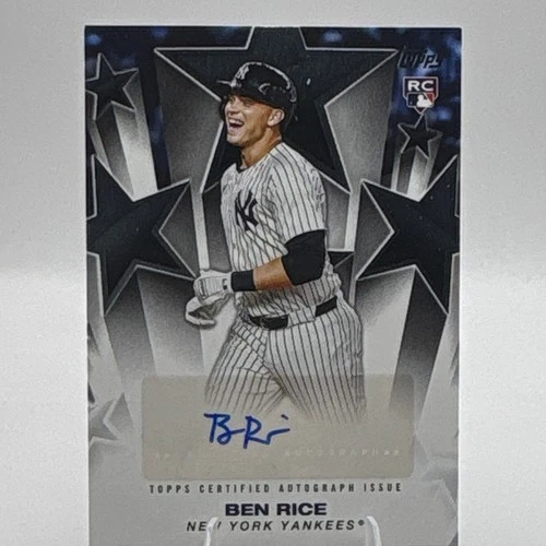 Topps 2025 Update Ben Rice Baseball Stars Autographs RC Auto Yankees #BSAU-BRI