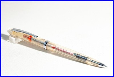 1960er GEHA N° 305 Kugelschreiber Demonstrator / Transparent mit roter Mine