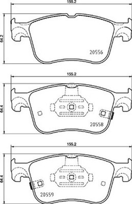 BREMBO Bremsbelagsatz Scheibenbremse PRIME P 24 218 für HN FORD FOCUS 4 Turnier