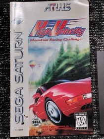 High Velocity Sega Saturn Game disc and manual only with Registration Card