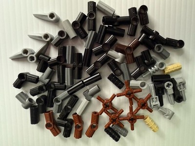 Lego Technic Angled Connectors, Hubs, Tooth w/ Axle Hole, Axle Connectors