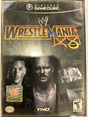 WWE WrestleMania X8 (Nintendo GameCube, 2004) Game And Case Tested