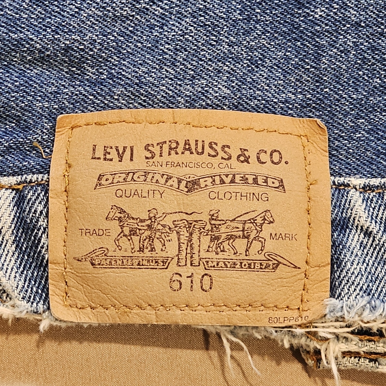 Vintage Levi’s Handmade Patchwork Denim Grunge Pu… - image 11