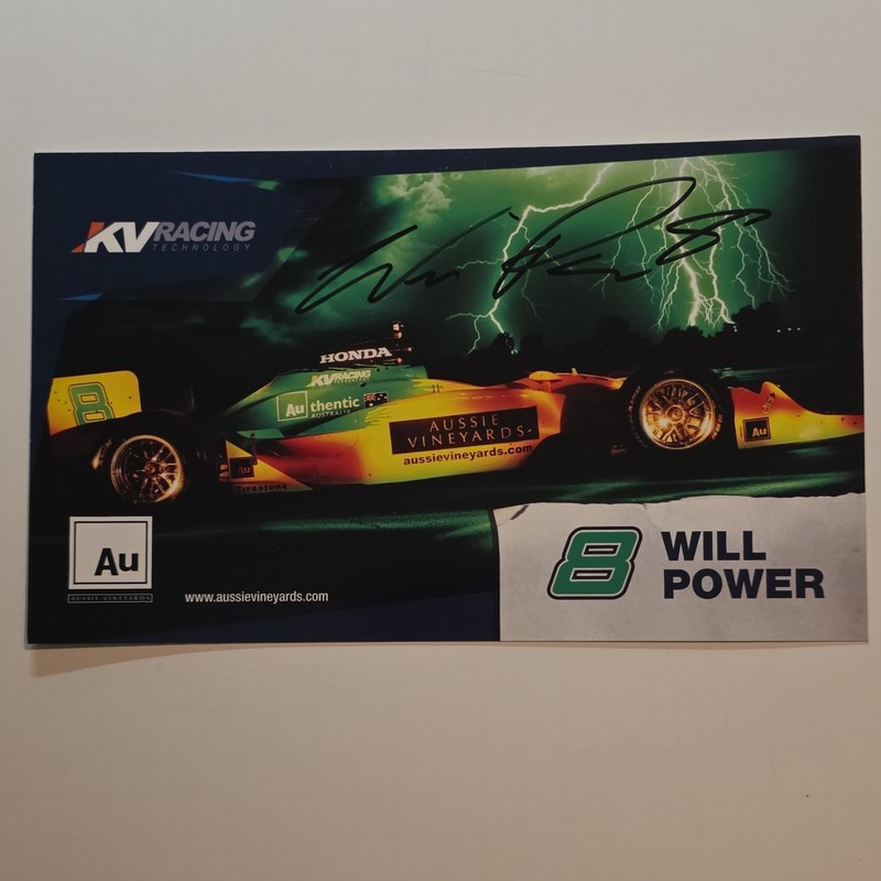 Will Power KV Racing Technology Signed Original Photo (Not Authenticated)