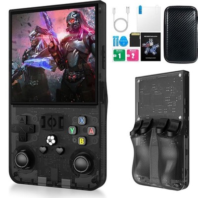 R36MAX Retro Handheld Spielkonsole 3,5-Zoll IPS 64 GB mit 18000+ Games Spielen