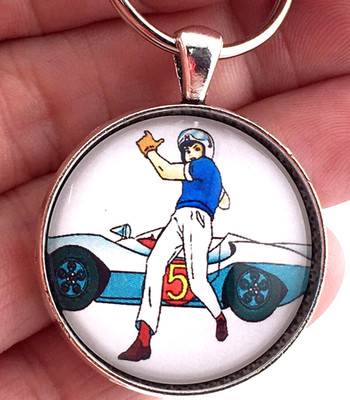 Vintage Speed Racer X Mach 5 Anime Trixie Pops Keychain or Necklace + Jewelry