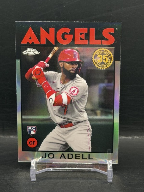2021 Topps Chrome JO ADELL 1986 Retro Refractor Rookie Insert 86BC-11 LA Angels