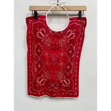 Bundle of 6 New Red  Blue vintage handmade bandana bibs Americana, 4th of July