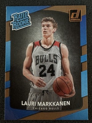 2017-18 Donruss Lauri Markkanen RC #159 Arizona Wildcats - Chicago Bulls