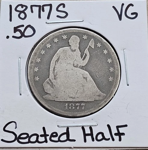 1877-S Seated Liberty Half Dollar — photo from the most recent tracked eBay sale