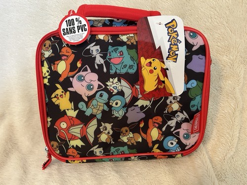 Pokemon Insulated Lunch Box Pikachu Thermos Bag Bulbasaur Charmander Squirtle