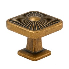 10 Pack Vintage Antique Brass Cabinet Knobs Vintage Kitchen Cabinet Handles D...