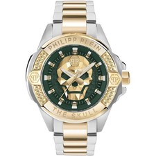 Wristwatch PHILIPP PLEIN THE SKULL PWAAA2825 Stainless Steel Golden Green