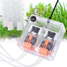 Aquarium Air Pump, Adjustable Fish Tank Bubbler, 10W/160GPH Quiet Aquarium Ai...