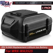 For WORX 20V 6.0AH MAX Extend Lithium-Ion Battery WA3525 WA3575 WA3520 1PACK