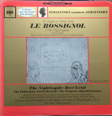 Igor Stravinsky - Le Rossignol (An Opera In Three Acts) (VINYL)